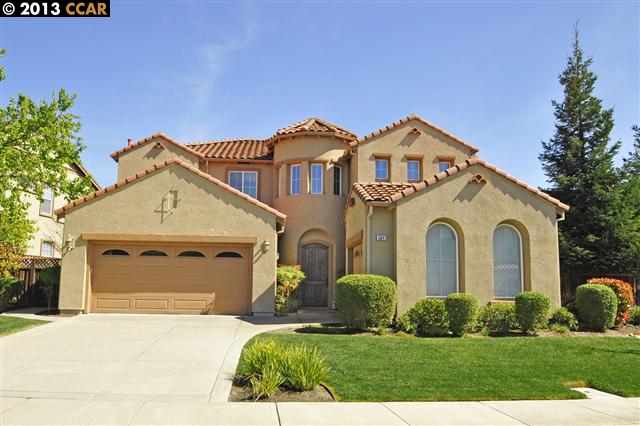 5847 Newfields Lane Dublin, CA 94568 - Photo 1 of 1 a front view of a house with a yard and garage