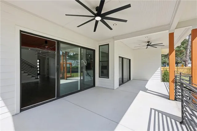 a outdoor space with furniture