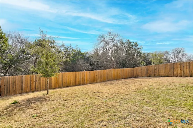 a view of wooden fence