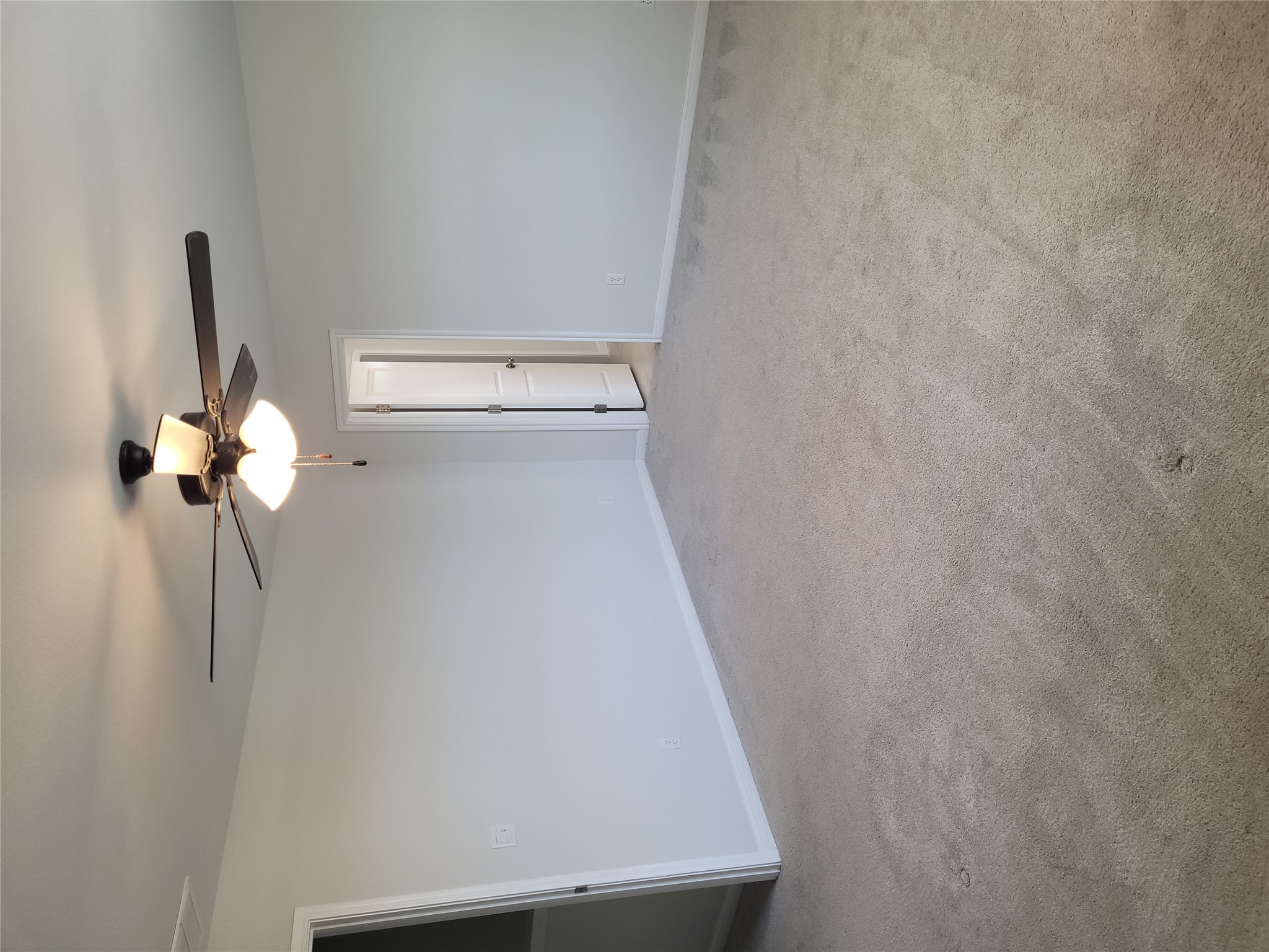 8308 Daisy Cutter Crossing Georgetown, TX 78626 - Photo 16 of 27 A well-lit bedroom features plush carpeting and a convenient ceiling fan for ultimate comfort.