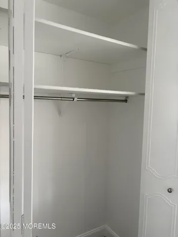 a close view of closet