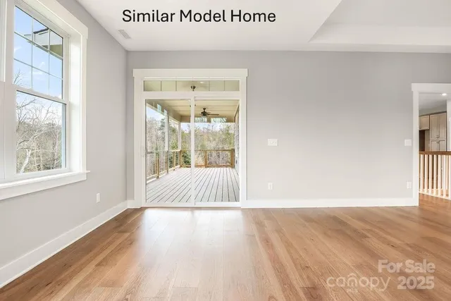 a view of wooden floor in a room