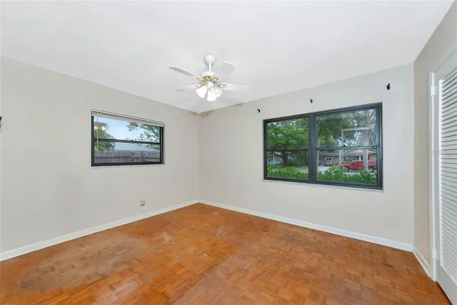 a view of a room with closet