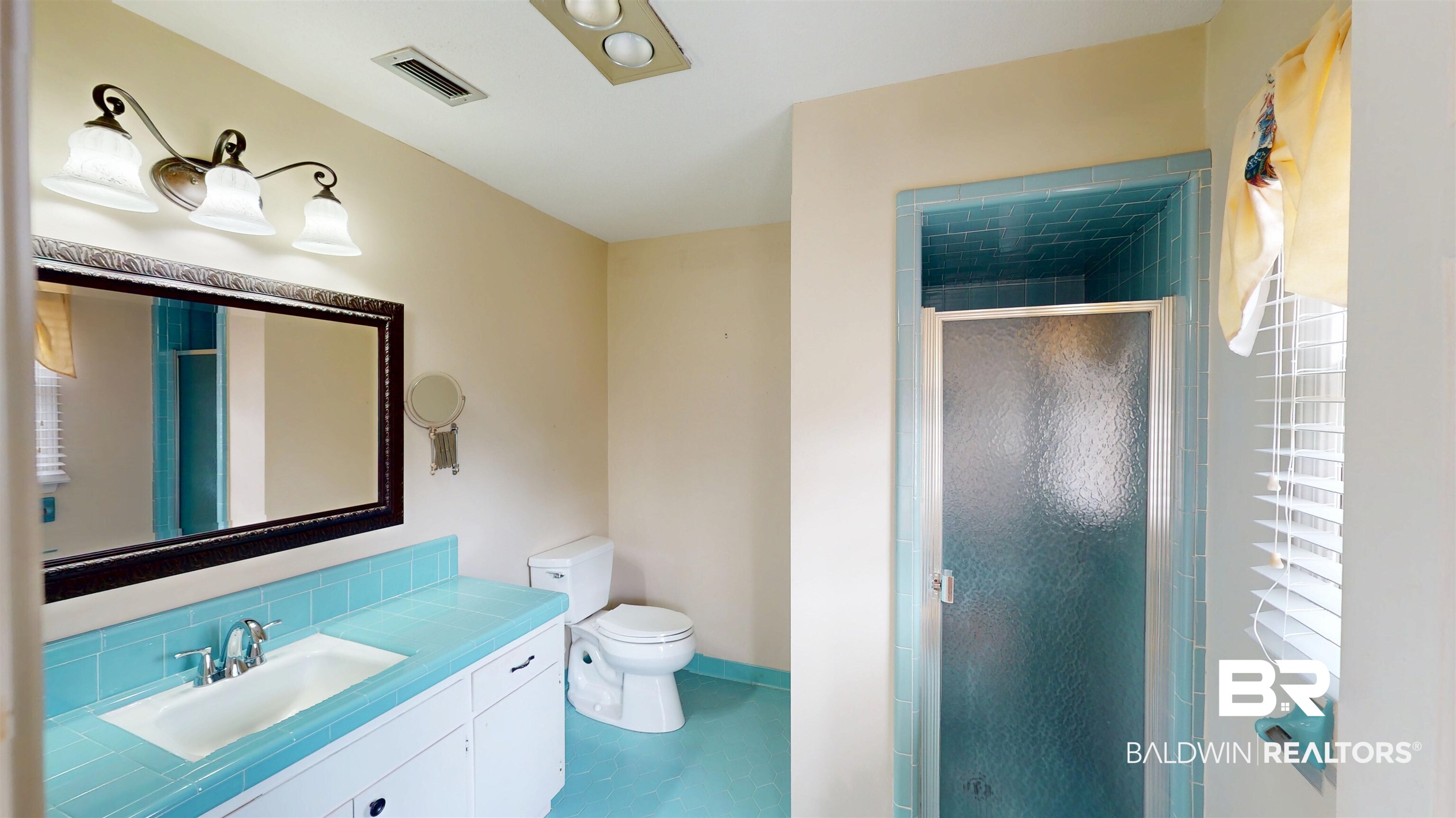 609 Burlington Court Mobile, AL 36608 - Photo 13 of 19 Full bathroom featuring a shower stall, vanity, and plenty of natural light