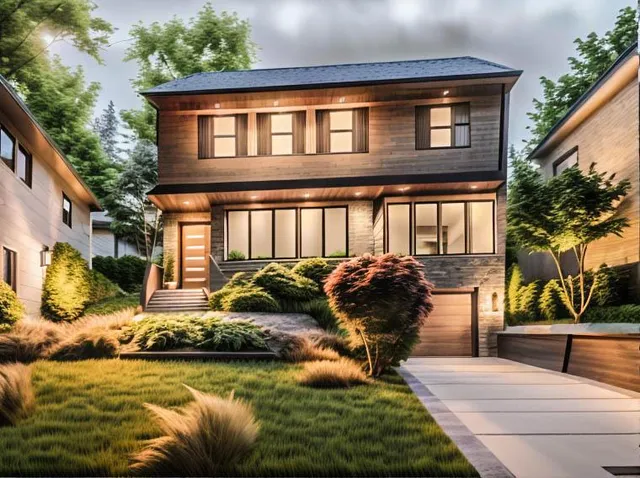 a front view of house with yard