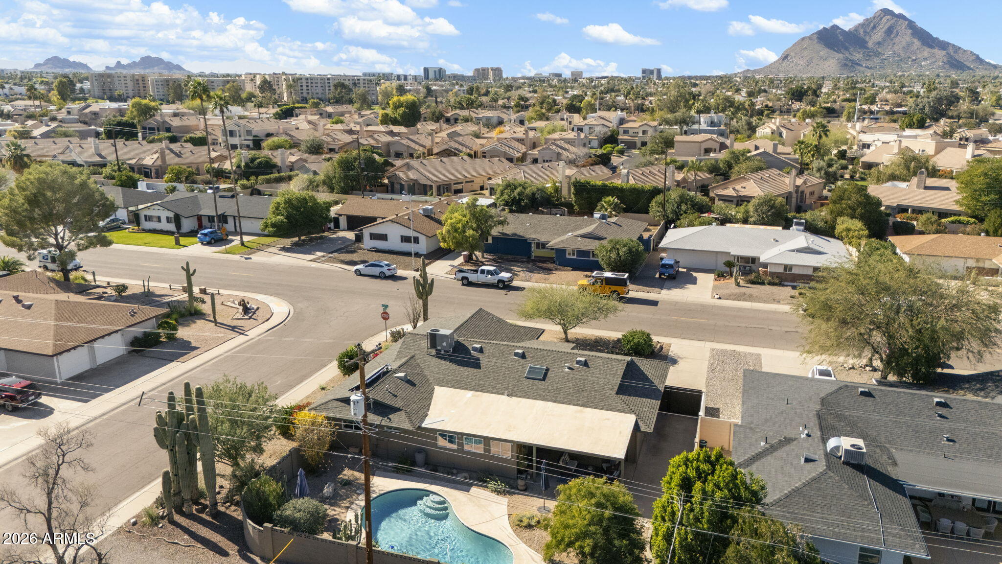 4901 North 82nd Street Scottsdale, AZ 85251 - Photo 42 of 48 an aerial view of a city with lots of residential buildings