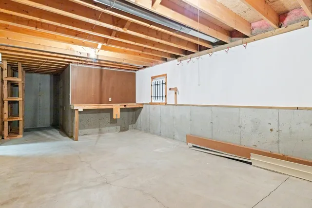 a view of a room with racks