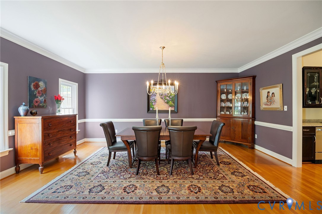3620 Old Gun Road East Midlothian, VA 23113 - Photo 12 of 56 a view of a dining room with furniture window and wooden floor