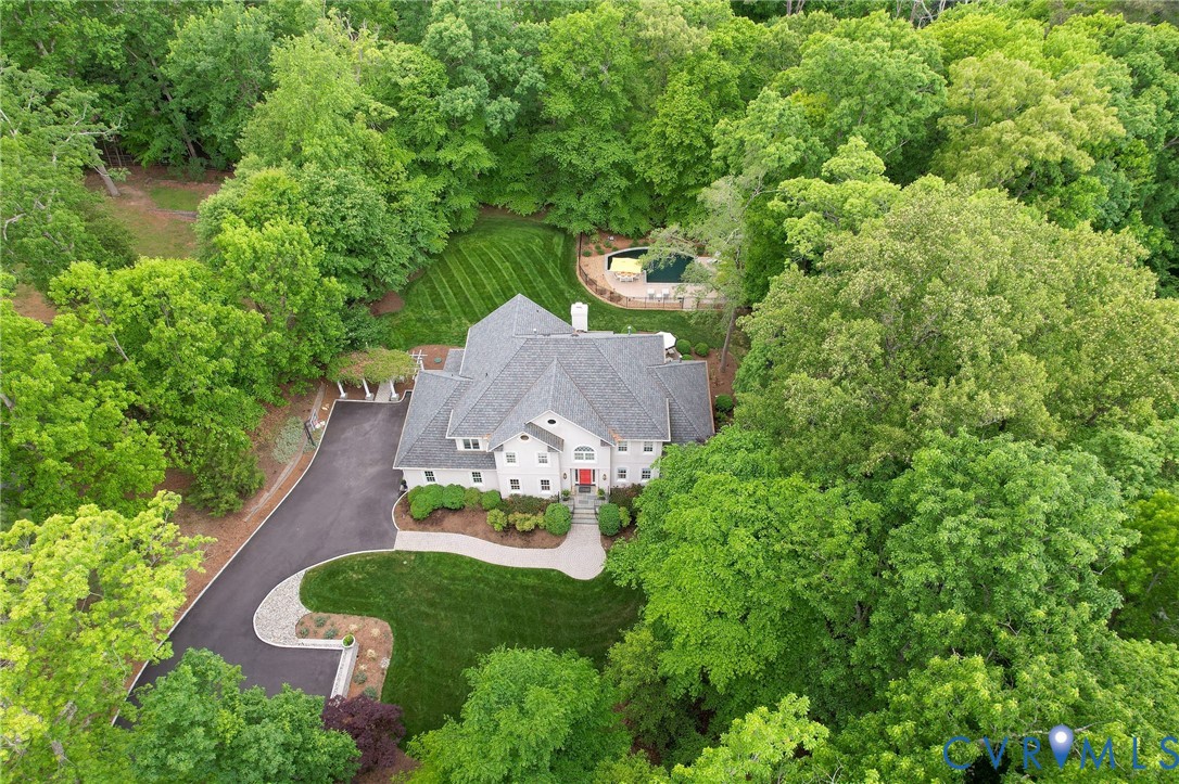 3620 Old Gun Road East Midlothian, VA 23113 - Photo 52 of 56 an aerial view of a house with yard