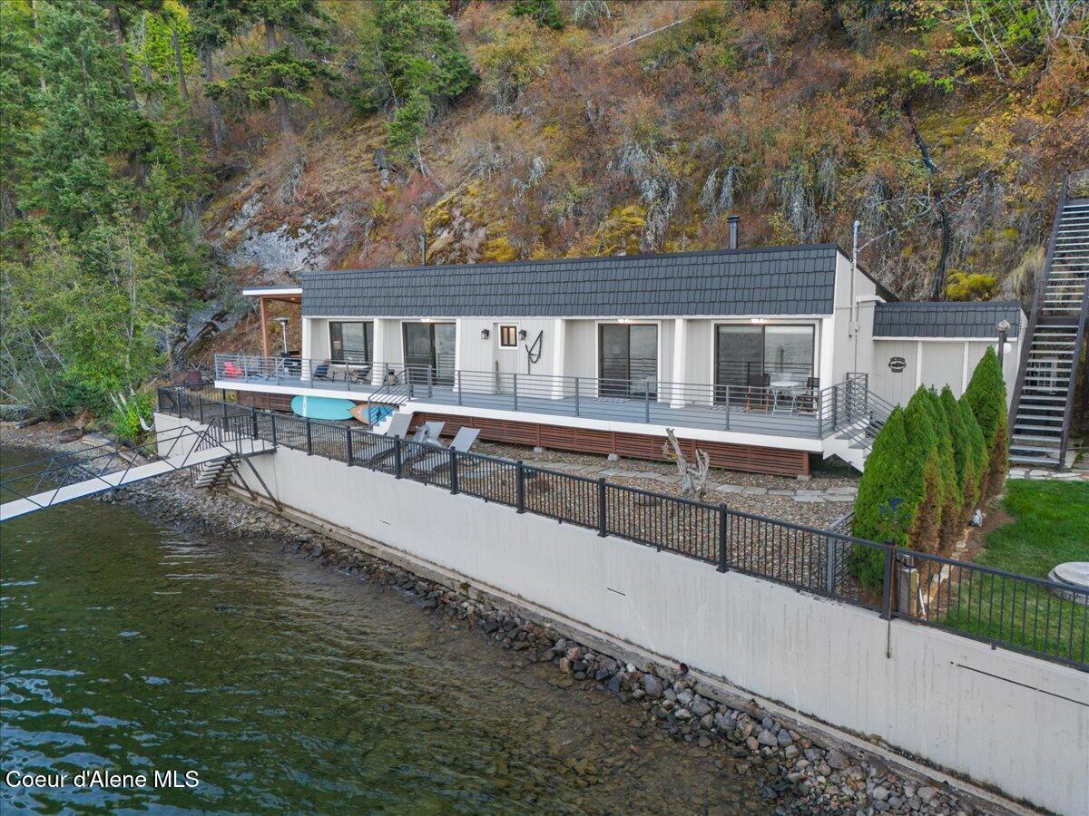 3607 South Eddyville Road Harrison, ID 83833 - Photo 35 of 42 35-Aerial back of home