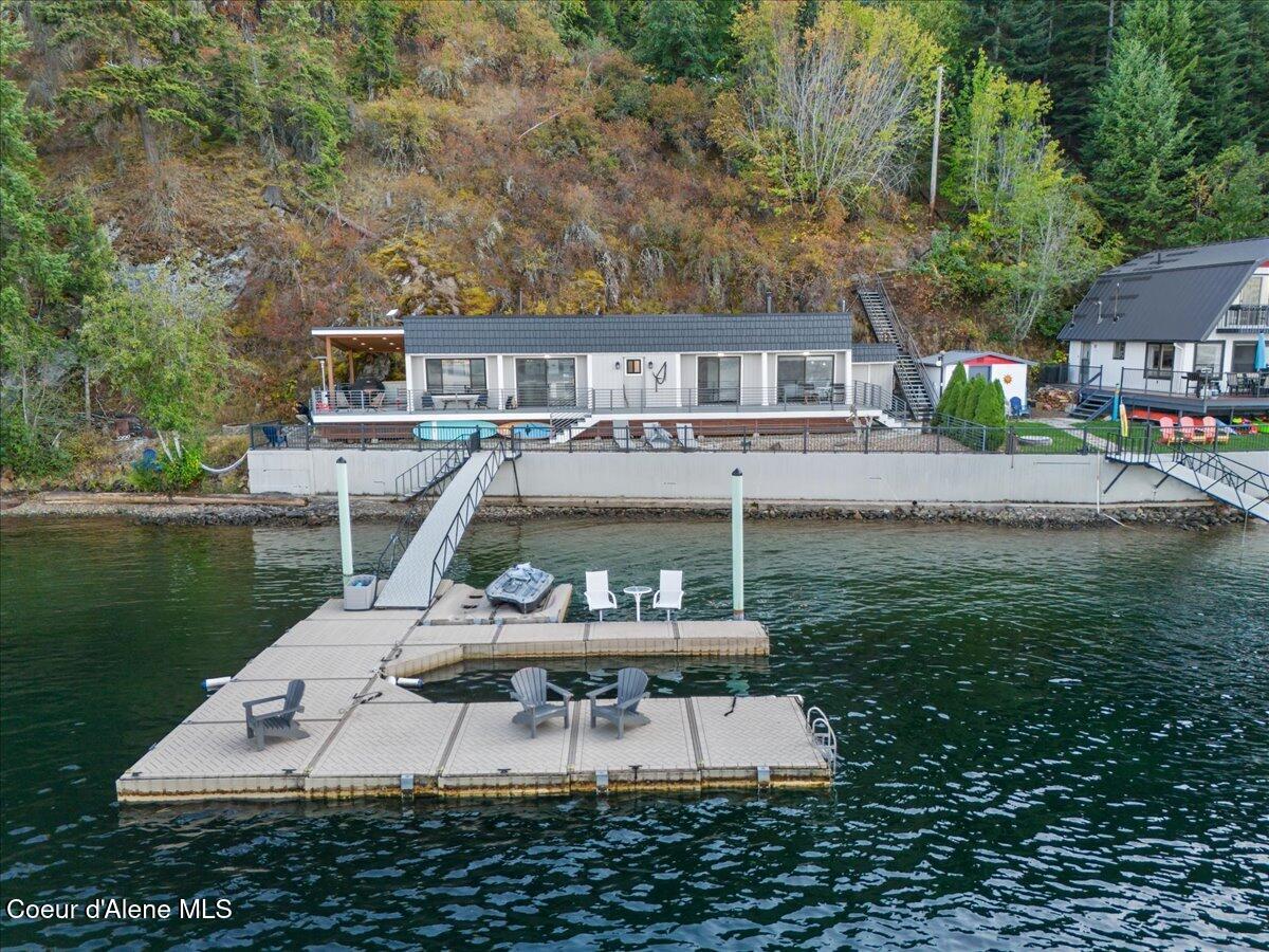 3607 South Eddyville Road Harrison, ID 83833 - Photo 36 of 42 36-Aerial back of home