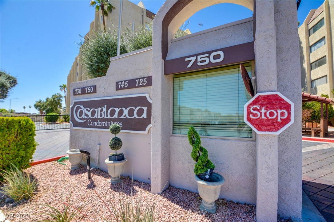 745 North Royal Crest Circle, Unit 127 Las Vegas, NV 89169 - Photo 8 of 26 View of community / neighborhood sign