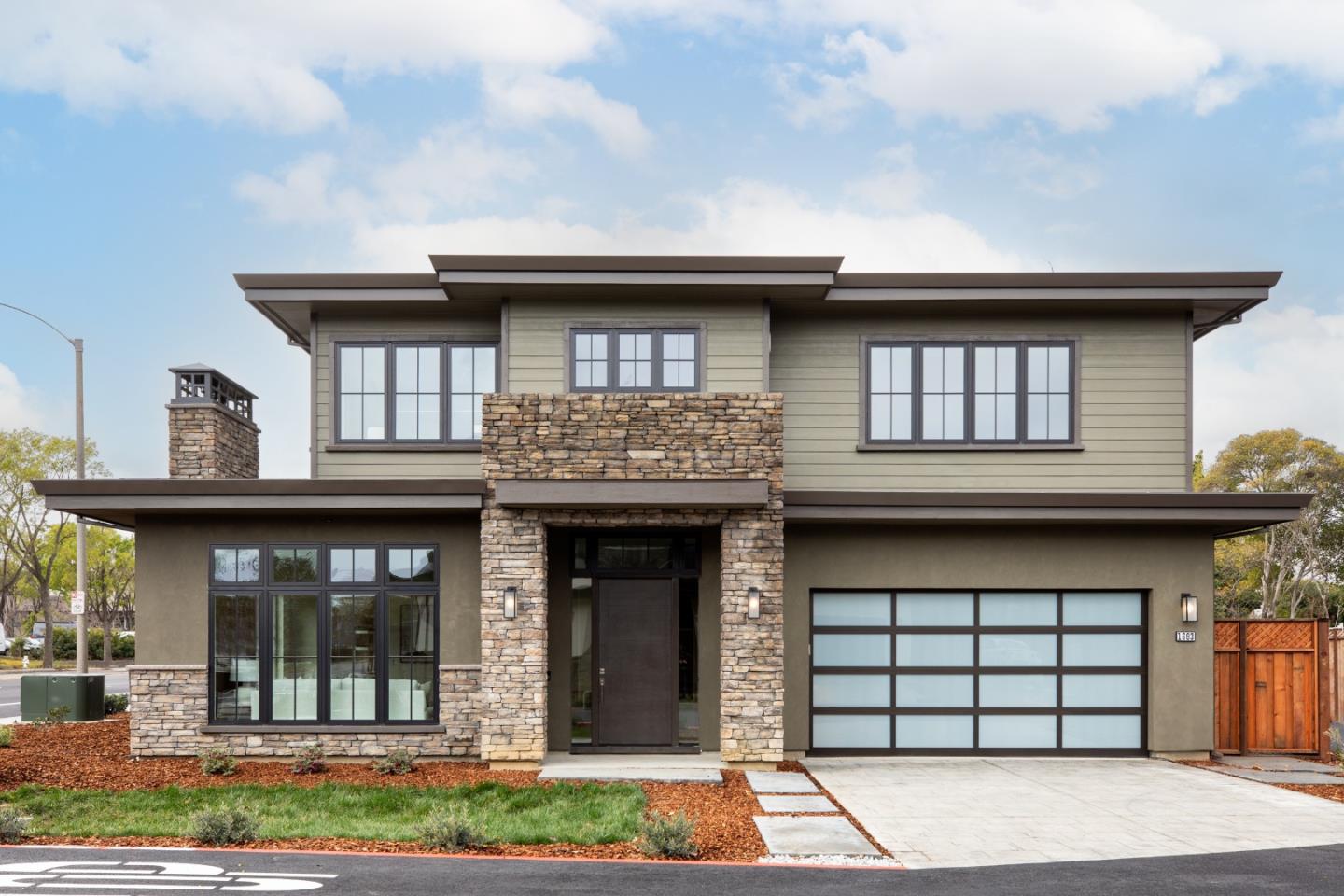 a front view of a house