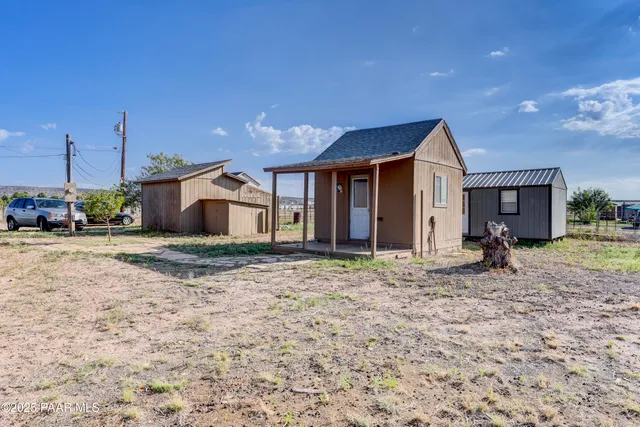 a backyard of a house