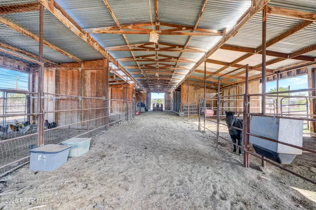 a view of a storage room