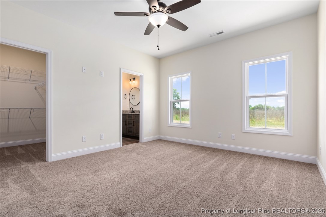 195 Barberry Road Raeford, NC 28376 - Photo 11 of 30 an empty room with windows and fan