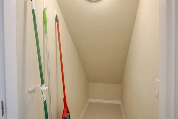 a view of a closet