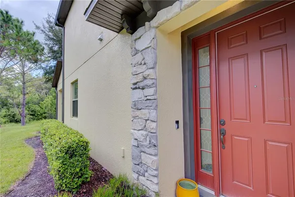 a view of front door of house