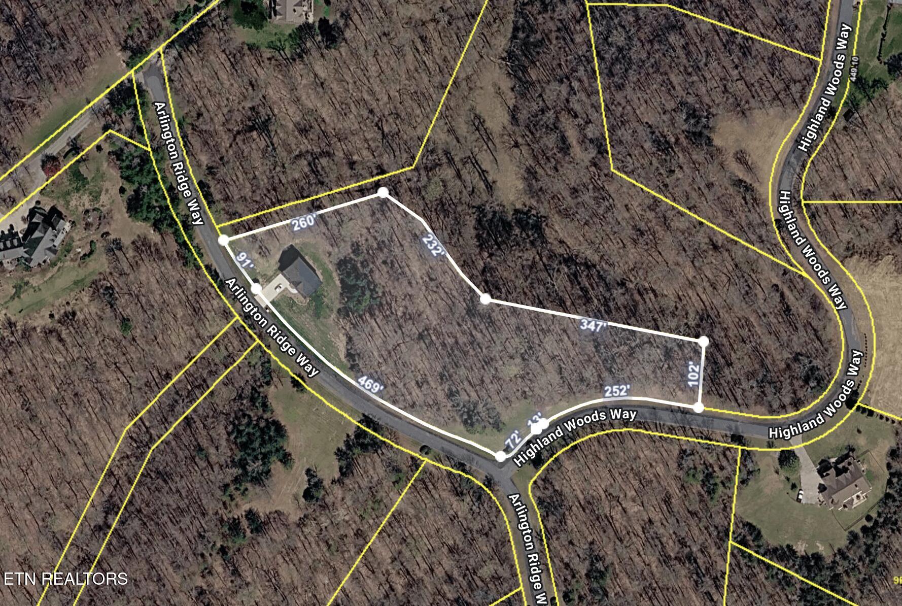 9332 Arlington Ridge Way Powell, TN 37849 - Photo 4 of 47 LOT DIMENSIONS