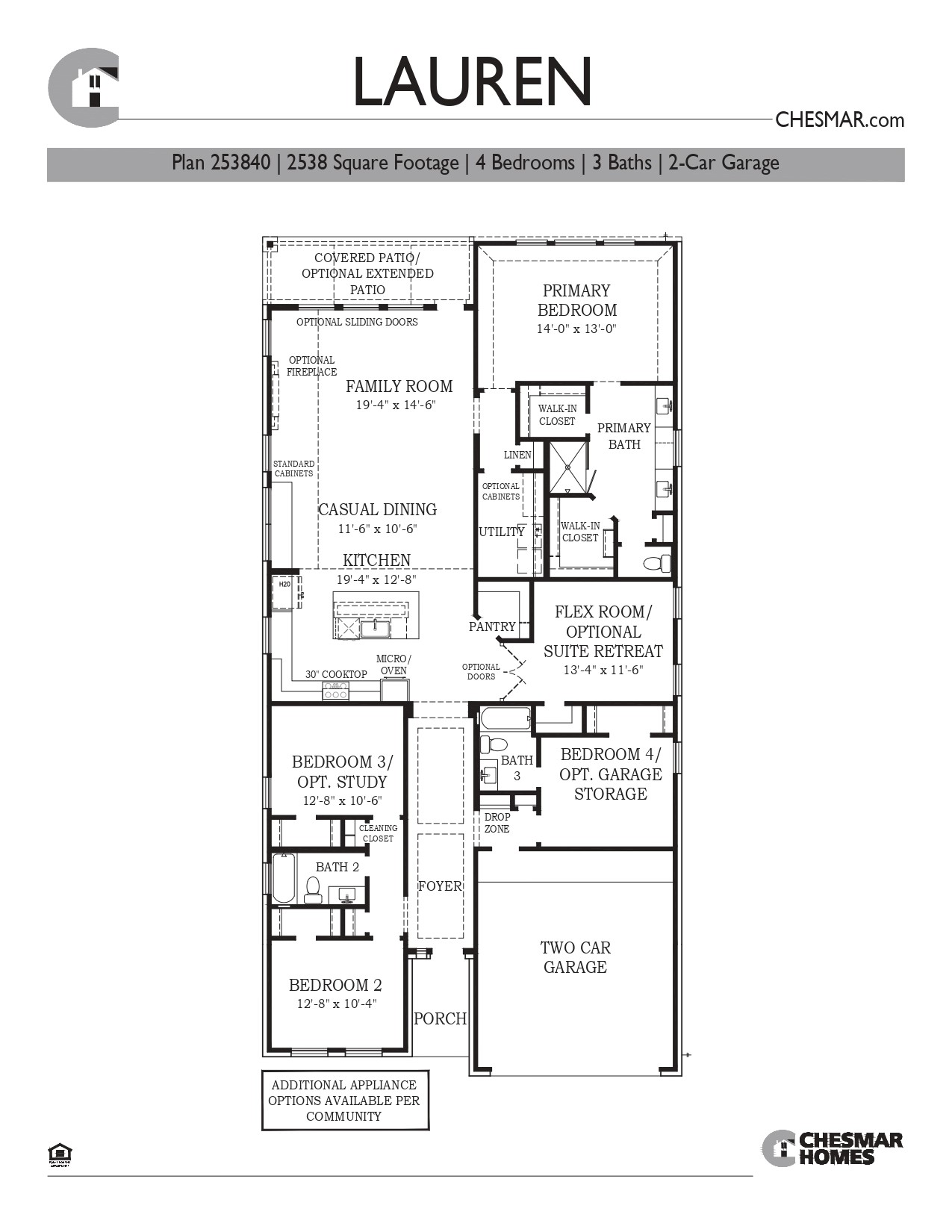 9507 Chateau Hill Manvel, TX 77578 - Photo 32 of 32 Floor Plan