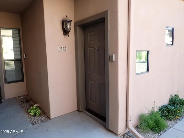a view of an entryway door