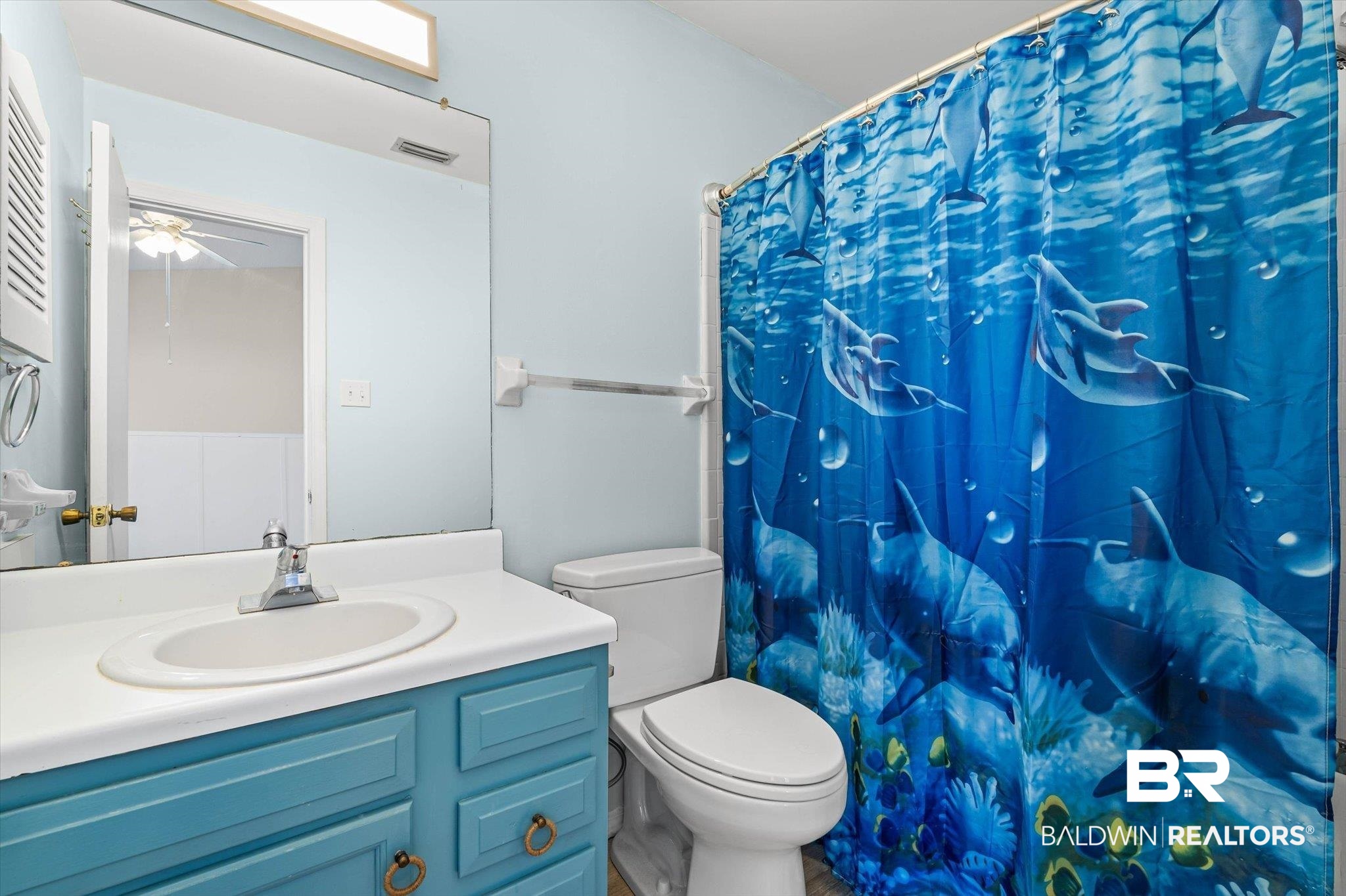 5900 Grelot Road, Unit 504 Mobile, AL 36609 - Photo 16 of 24 Bathroom with vanity and ceiling fan