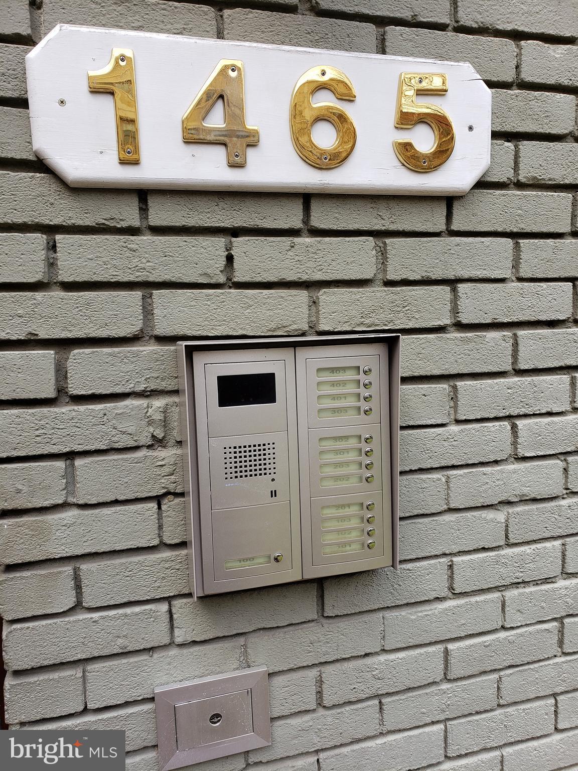1465 Columbia Road Northwest, Unit 402 Washington, DC 20009 - Photo 4 of 39 Secure entry video buzzer