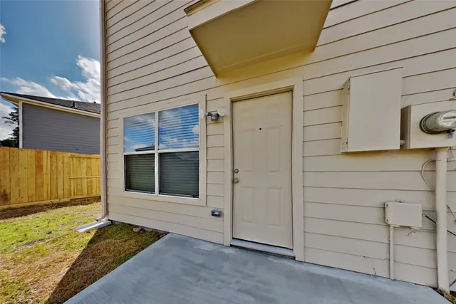 a view of front door of house