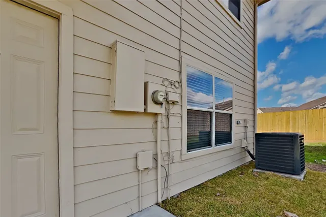 a view of front door of house