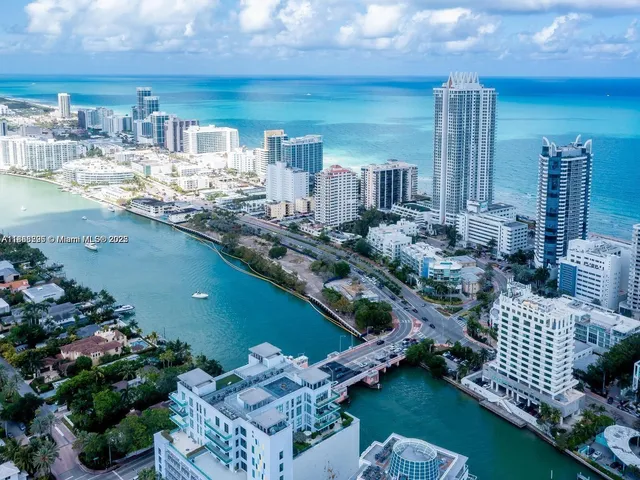 a view of a city with tall buildings