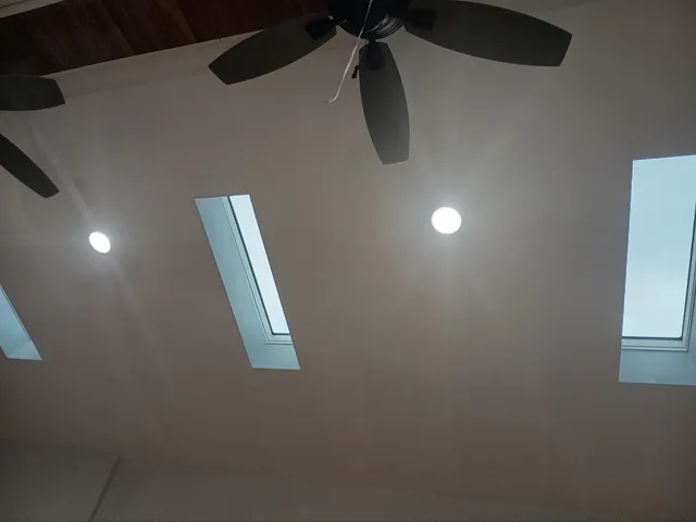 a view of staircase with window