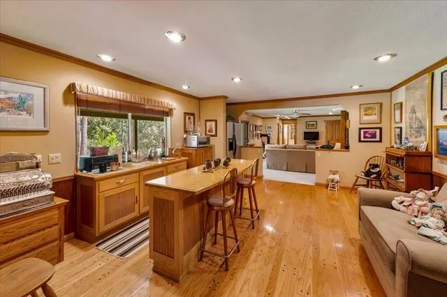 a view of a backyard with porch