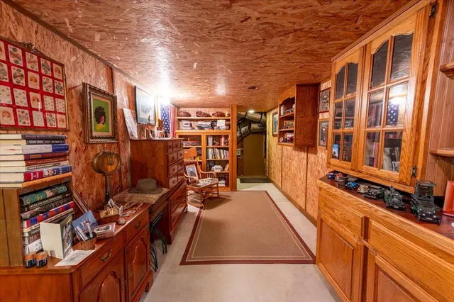 a view of a living room and entry way