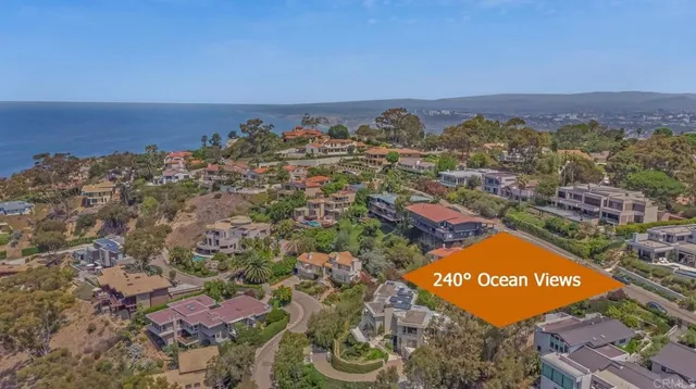 an aerial view of residential building and trees