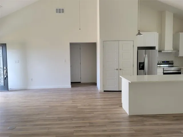 a close view of closet