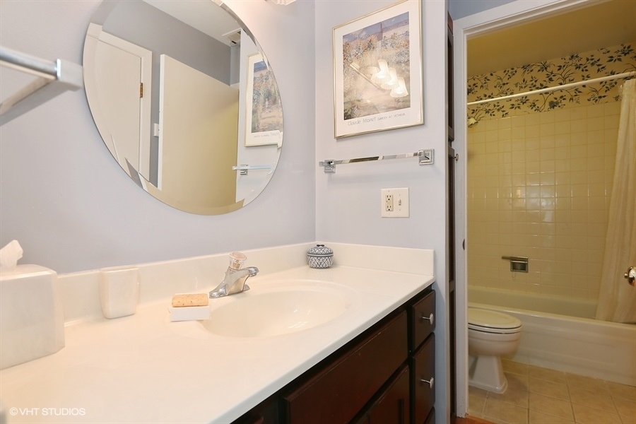 Undisclosed Address Wheaton, IL 60189 - Photo 9 of 10 a bathroom with a sink a toilet and shower