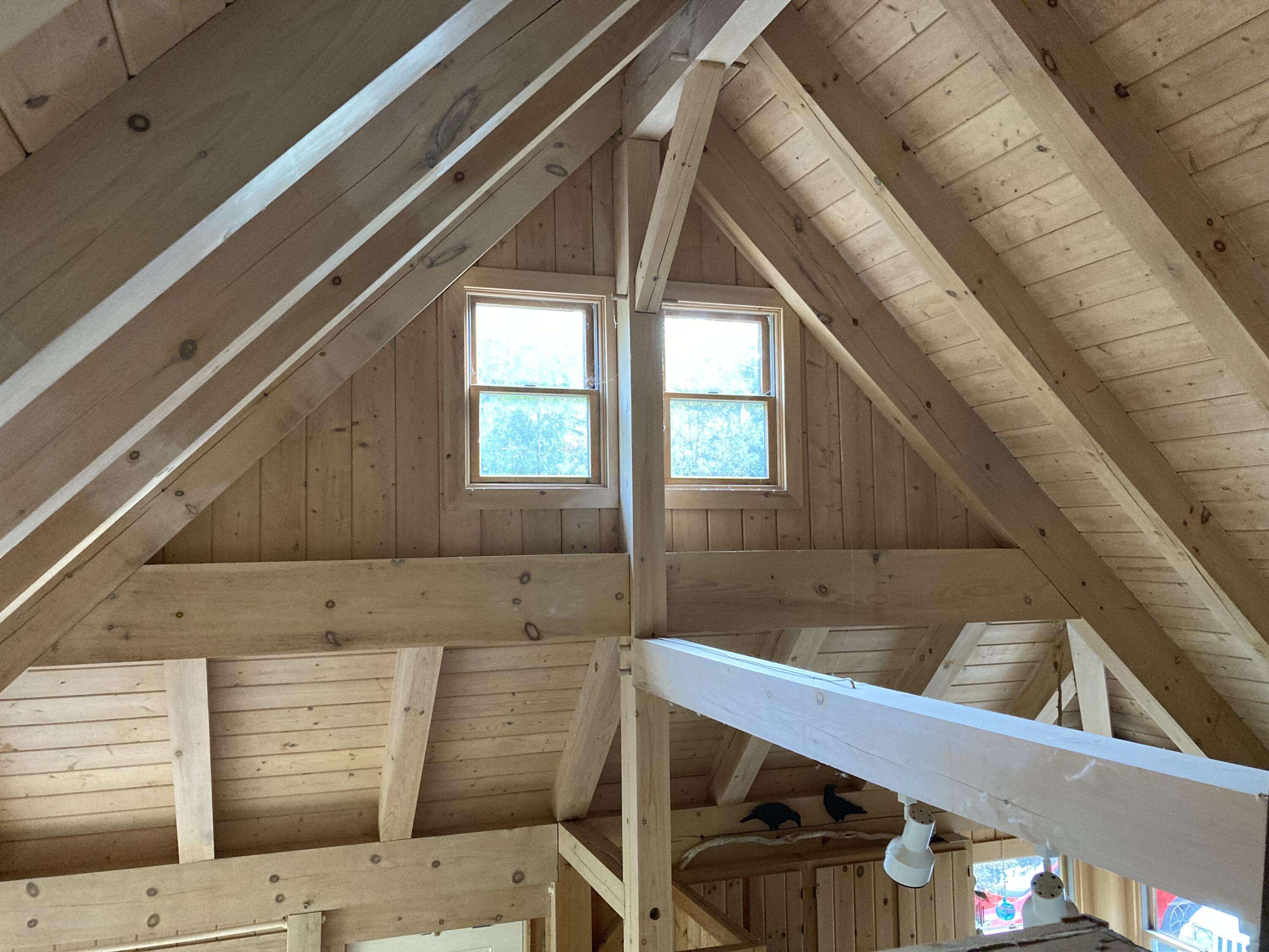 211 Goods Point Road Steuben, ME 04680 - Photo 11 of 20 Cathedral ceiling over LR & kitchen.