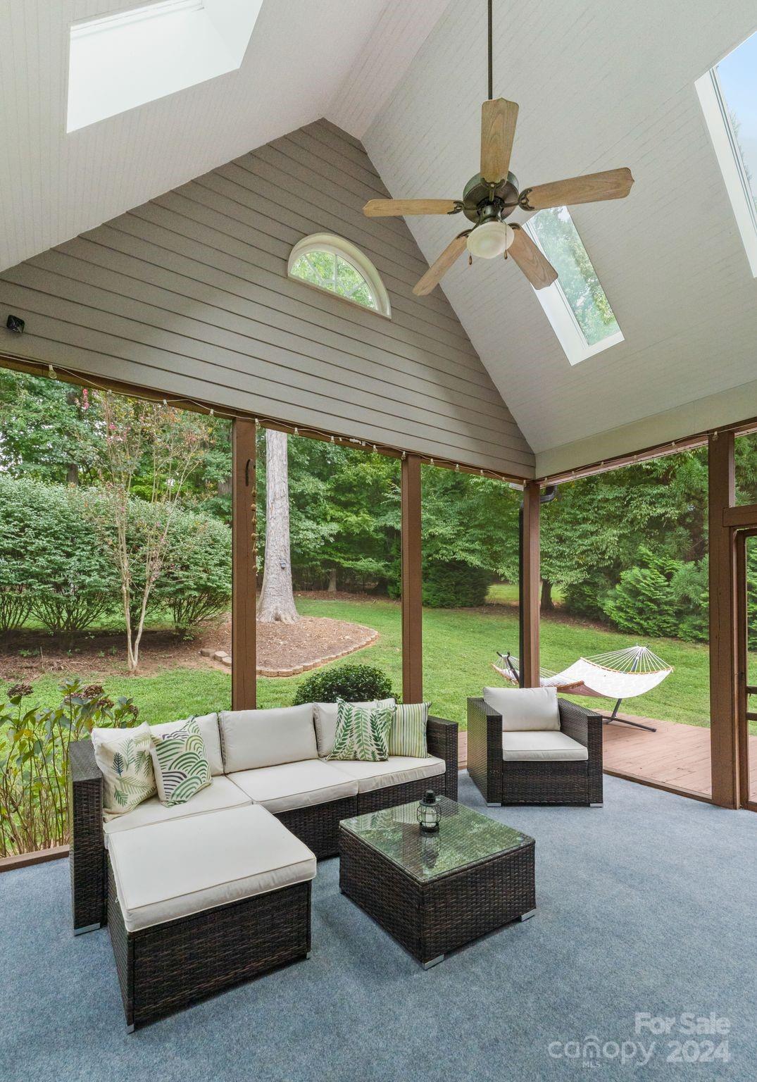 687 Normandy Road Mooresville, NC 28117 - Photo 24 of 32 a outdoor living space with furniture and garden view