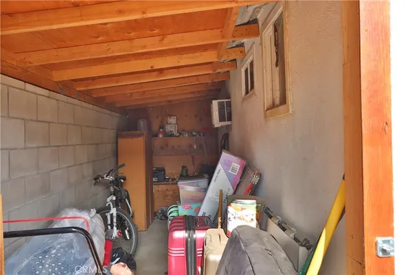 a view of storage and utility room