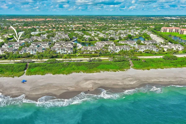 a view of a lake with a city
