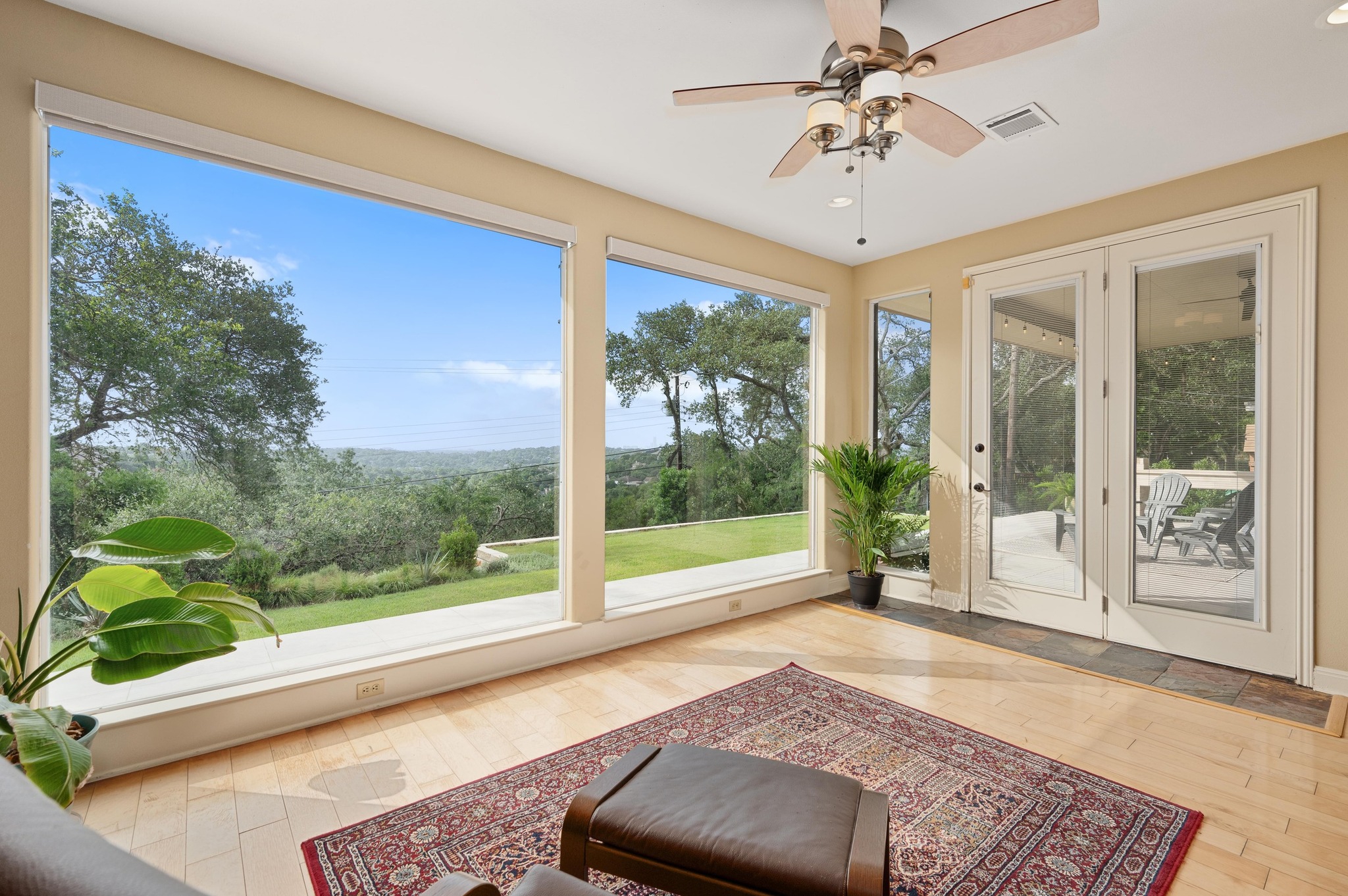 6507 Mesa Drive Austin, TX 78731 - Photo 6 of 40 Sunroom with plenty of natural light, recessed lighting, and hardwood / wood-style flooring