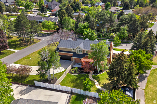 16 Gatehouse Lane Sandy, UT 84092 - Photo 5 of 73 Aerial view of property and private backyard. Plenty of room to add a second garage.