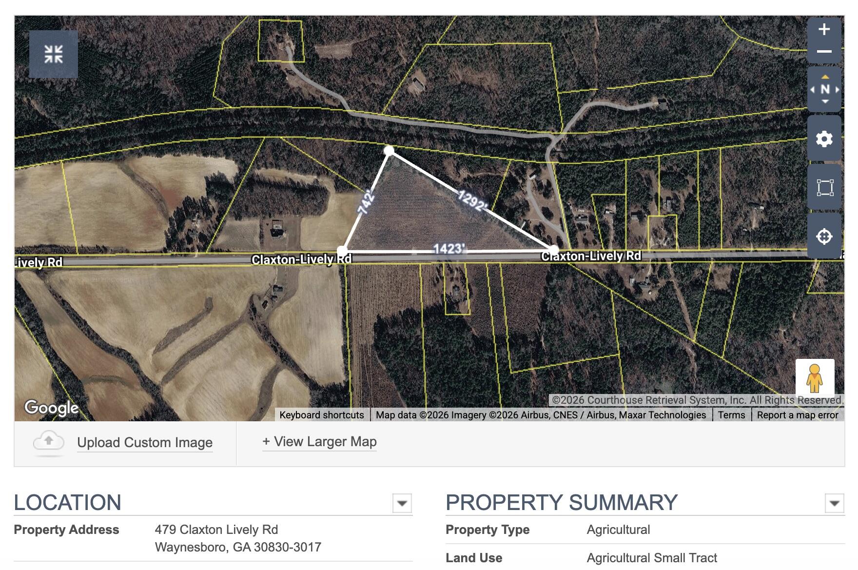 479 Claxton-Lively Road Waynesboro, GA 30830 - Photo 1 of 2 FSBO For Comparison purposes only Parcel# 099 034A / 10.55 acres