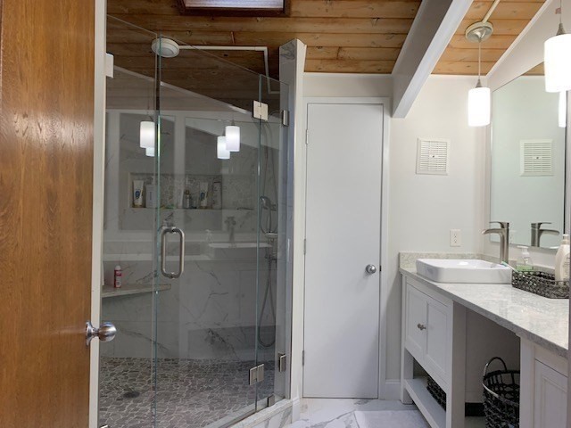 1 Sandy Way Gloucester, MA 01930 - Photo 12 of 14 a bathroom with a shower and a sink