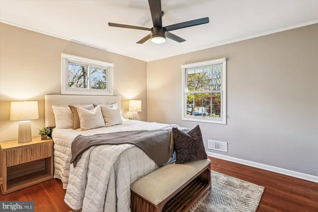 a room with a table and a window