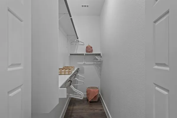 a view of hallway with washer and dryer