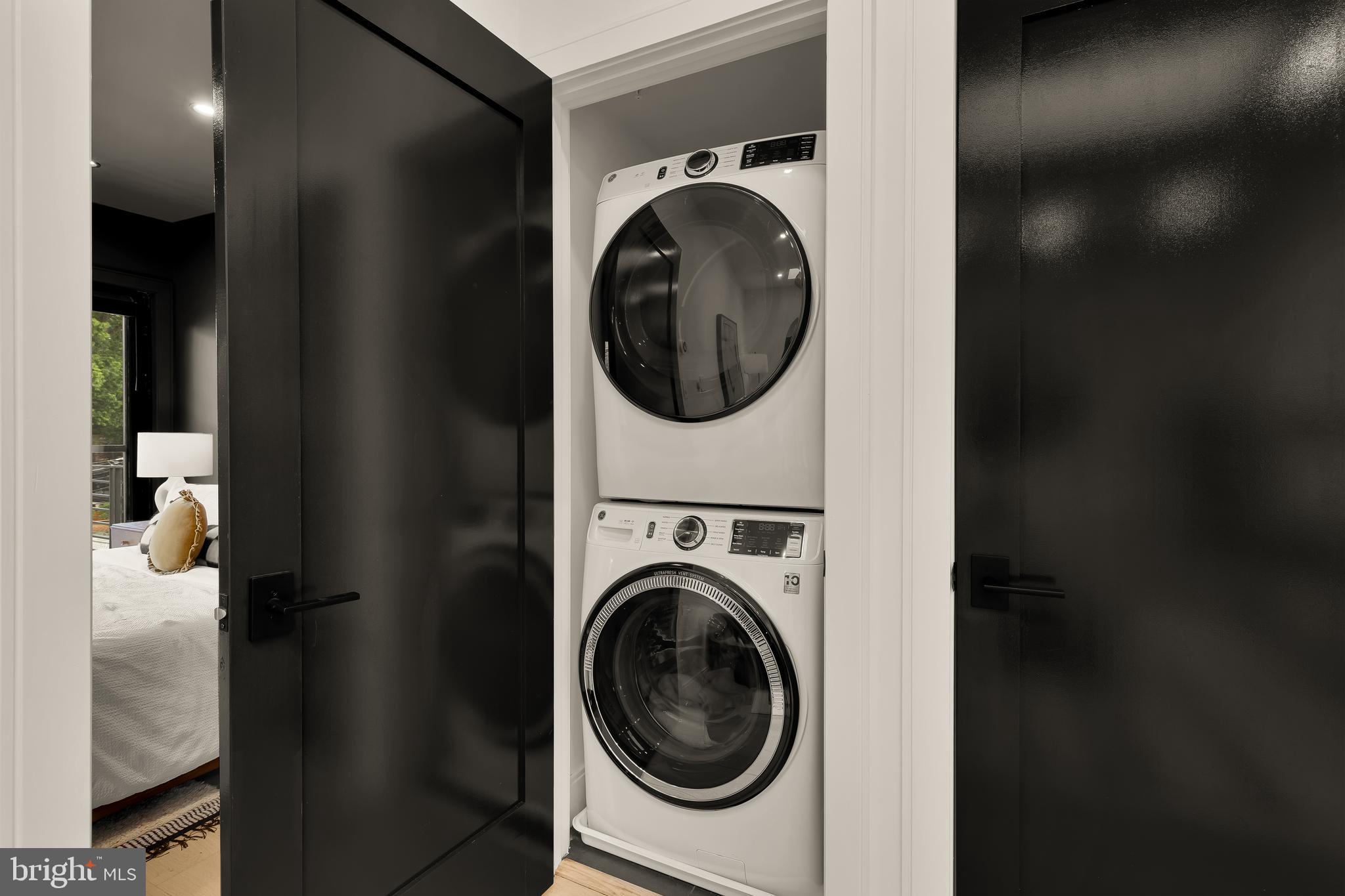 2534 11th Street Northwest, Unit 2 Washington, DC 20001 - Photo 29 of 50 a view of entryway with washer and dryer