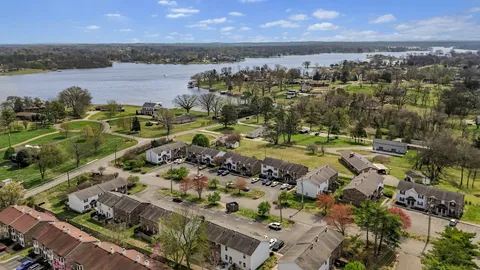an aerial view of multiple house
