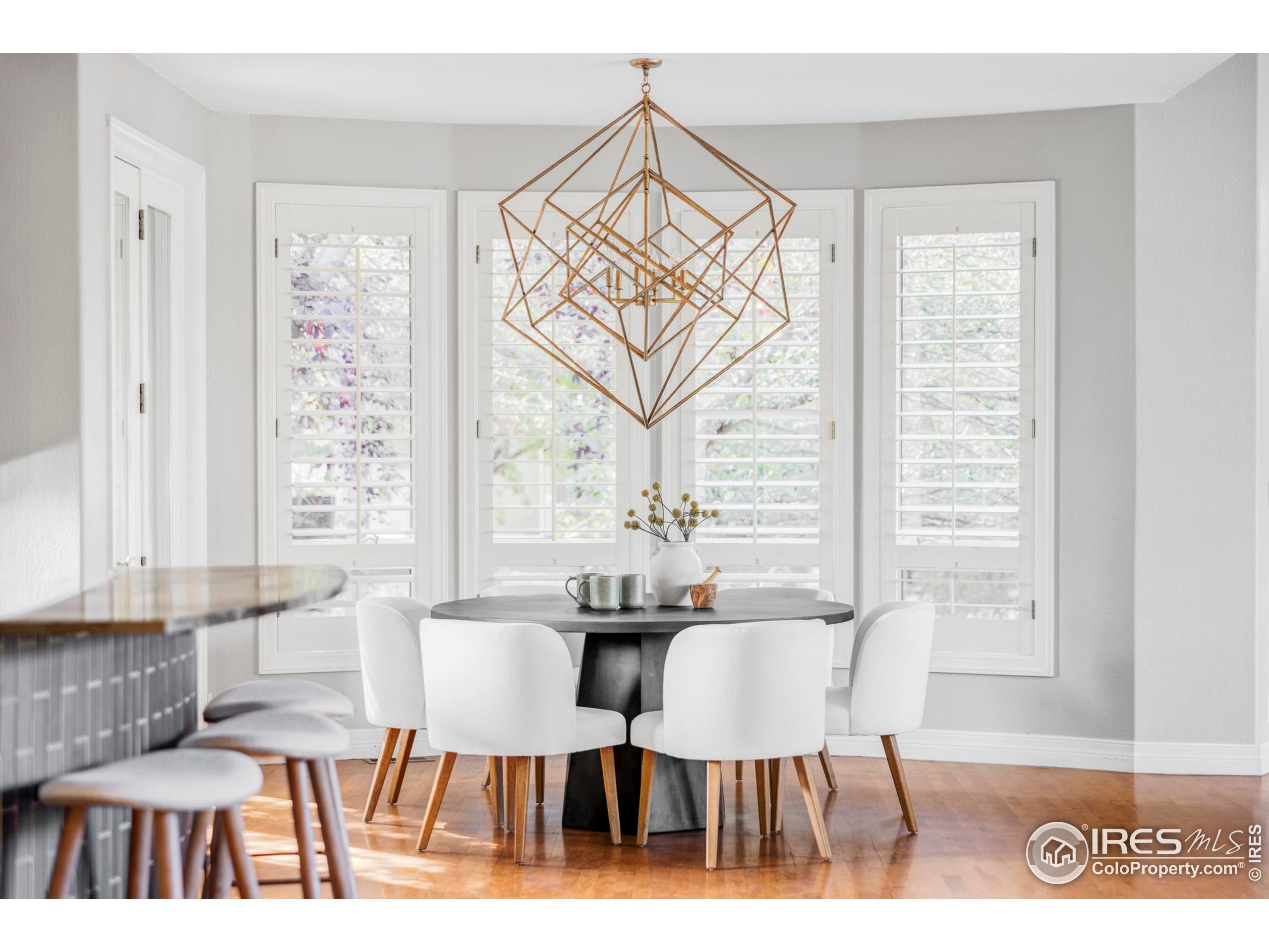 9022 Jason Court Boulder, CO 80303 - Photo 12 of 36 a view of a dining room with furniture window and outside view