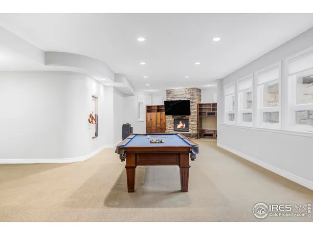 a room with furniture and a table